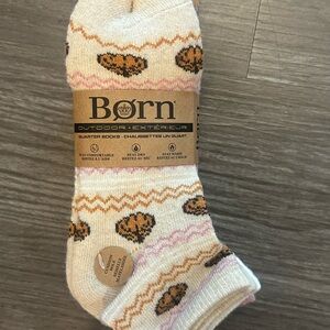 Born  Women’s Wool Blend Quarter Socks Fall Theme Set Of 4